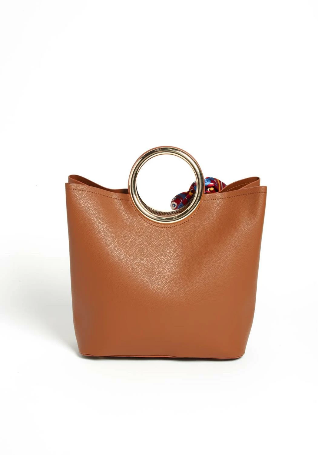 Daytime Cabana Handkerchief Detailed Brown Purse 3 Daytime Cabana Handkerchief Detailed Brown Purse - Image 3