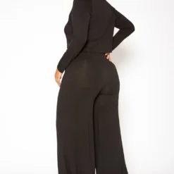 Asoph Plus Size Casual Cropped Sweater & Flare Legging Set 8 Asoph Plus Size Casual Cropped Sweater & Flare Legging Set -Radiant Drape Sales 2014391 001 3