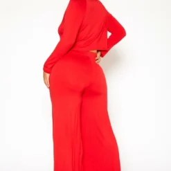 Asoph Plus Size Casual Cropped Sweater & Flare Legging Set 8 Asoph Plus Size Casual Cropped Sweater & Flare Legging Set -Radiant Drape Sales 2014391 110 3