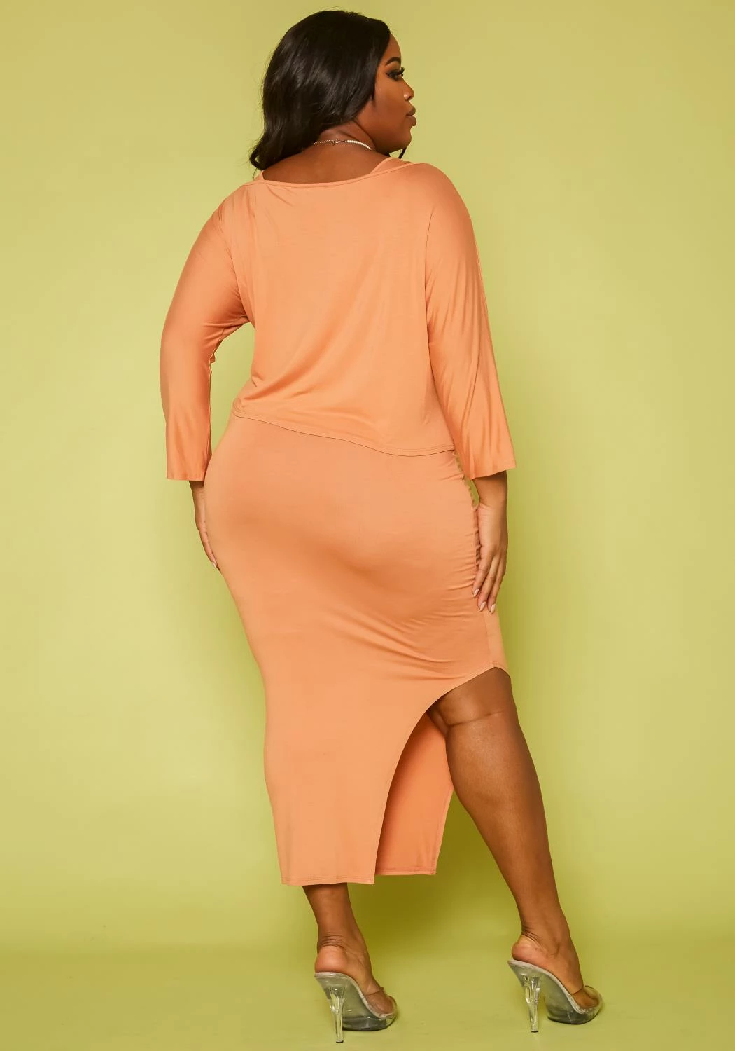 Plus Size Shirt & Tank Maxi Dress Set 4 Plus Size Shirt & Tank Maxi Dress Set - Image 4