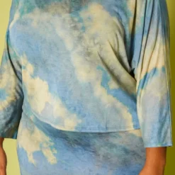 Plus Size Tie Dye Sweatshirt & Midi Dress Set -Radiant Drape Sales 2014488 001 4