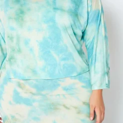 Plus Size Tie Dye Sweatshirt & Midi Dress Set -Radiant Drape Sales 2014488 140 4