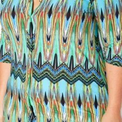 Asoph Plus Size 70s Boho Print Collar Midi Dress 7 Asoph Plus Size 70s Boho Print Collar Midi Dress -Radiant Drape Sales 2014494 179 3