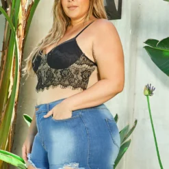 Asoph Plus Size Rosey Lace Contrast Cami Bodysuit -Radiant Drape Sales 2014671 191 1