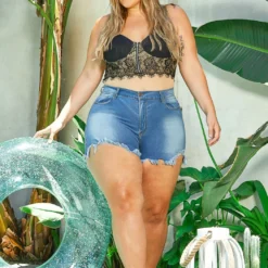 Asoph Plus Size Rosey Lace Contrast Cami Bodysuit