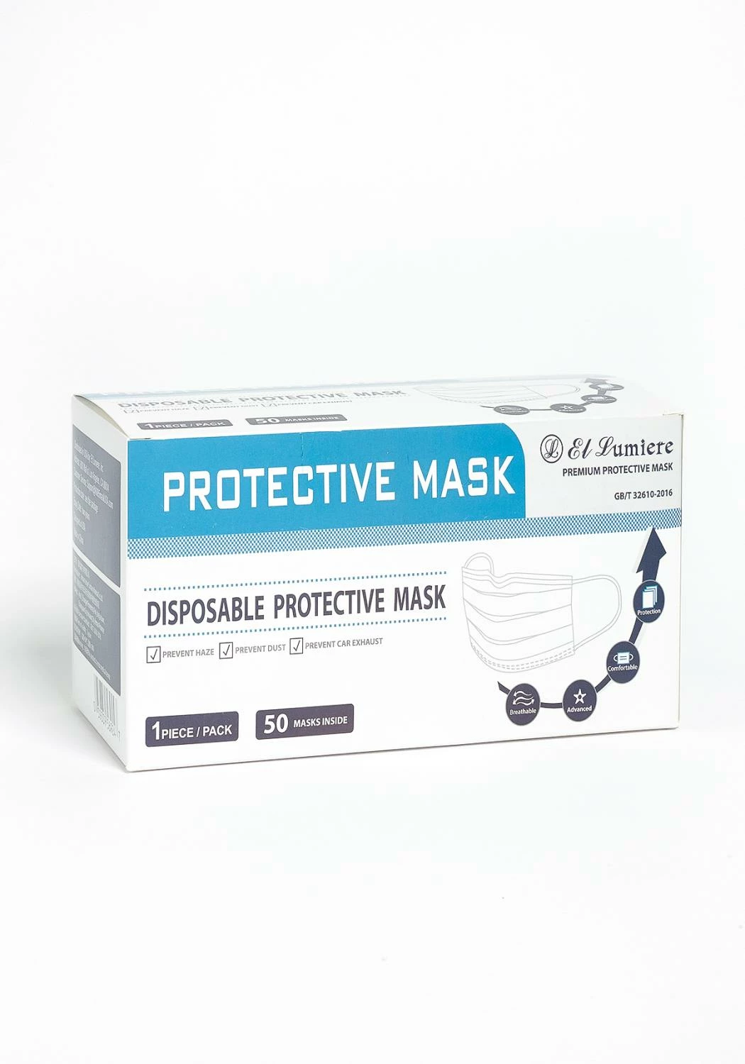Protective Disposable Mask - Individual Package (50 Pcs) 6 Protective Disposable Mask - Individual Package (50 Pcs) - Image 6
