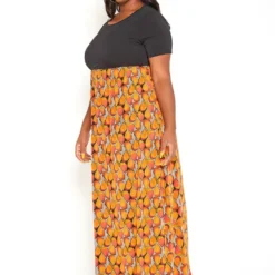 Asoph Plus Size Old Fashion Print Fit & Flare Maxi Dress -Radiant Drape Sales 2014945 109 2
