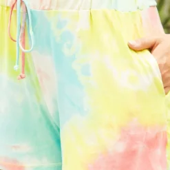 Asoph Plus Size Summer Tie Dye High Rise Shorts 7 Asoph Plus Size Summer Tie Dye High Rise Shorts -Radiant Drape Sales 2014956 314 3