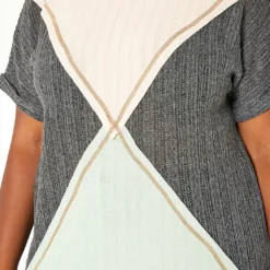 Asoph Plus Size Color Block Light Summer Knit Top -Radiant Drape Sales 2014979 108 3