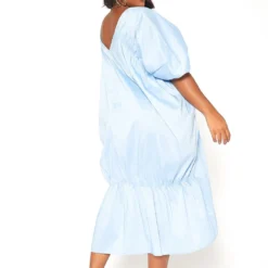 Asoph Plus Size V-Neck Ruched Oversized Midi Dress -Radiant Drape Sales 2015429 167 3