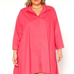 Asoph Plus Size Oversized Button Up Shirt Dress -Radiant Drape Sales 2015670 148 1