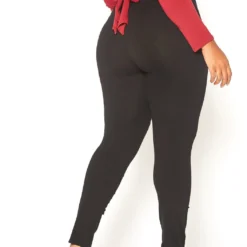Asoph Plus Size Slit Hem Leggings -Radiant Drape Sales 2015754 001 3