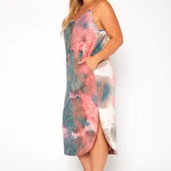 Asoph Plus Size Tie Dye Cami Midi Dress -Radiant Drape Sales 2015975 158 2