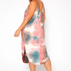 Asoph Plus Size Tie Dye Cami Midi Dress -Radiant Drape Sales 2015975 158 3
