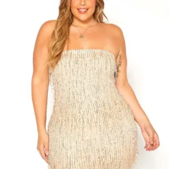 Asoph Plus Size Dazzling Sequin Bodycon Mini Dress -Radiant Drape Sales 2016119 191 1