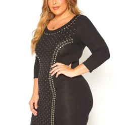 Asoph Plus Size Embellished Bodycon Mini Dress -Radiant Drape Sales 2016127 001 2