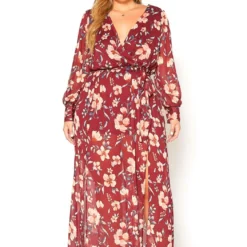 Asoph Plus Size Floral Print Chiffon Maxi Dress 11 Asoph Plus Size Floral Print Chiffon Maxi Dress -Radiant Drape Sales 2016233 111 0