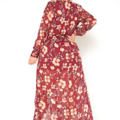 Asoph Plus Size Floral Print Chiffon Maxi Dress 9 Asoph Plus Size Floral Print Chiffon Maxi Dress -Radiant Drape Sales 2016233 111 4