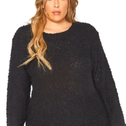 Asoph Plus Size Popcorn Knit Sweater -Radiant Drape Sales 2016250 001 0