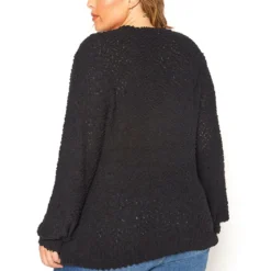 Asoph Plus Size Popcorn Knit Sweater -Radiant Drape Sales 2016250 001 3