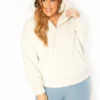 Asoph Plus Size Cozy Snow Sherpa Hoodie