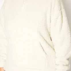 Asoph Plus Size Cozy Snow Sherpa Hoodie -Radiant Drape Sales 2016251 135 6