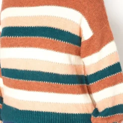 Asoph Plus Size Fuzzy Multi Stripe Sweater -Radiant Drape Sales 2016426 190 4