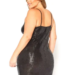 Asoph Plus Size Start The Party Sequin Cami Mini Dress -Radiant Drape Sales 2016563 001 3