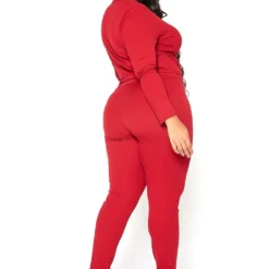 Asoph Plus Size Ruched Drawstring Crop Top & Leggings Set 8 Asoph Plus Size Ruched Drawstring Crop Top & Leggings Set -Radiant Drape Sales 2016581 111 2