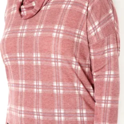 Asoph Plus Size Plaid Funnel Neck Sweater -Radiant Drape Sales 2016732 111 4