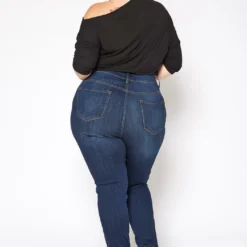 Vibrant Plus Size Button Detailed Denim Skinny Jean 8 Vibrant Plus Size Button Detailed Denim Skinny Jean -Radiant Drape Sales 2016798 939 3