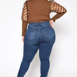 Vibrant Plus Size Favorite High Waisted Skinny Denim Jean -Radiant Drape Sales 2016799 939 3
