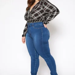 Asoph Plus Size Classic Skinny Denim High Rise Jean -Radiant Drape Sales 2016801 938 4