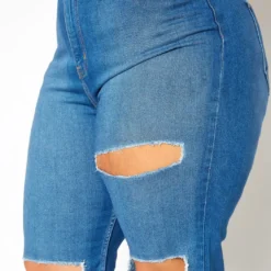 Vibrant Plus Size Distressed Vintage Denim Mom Jean -Radiant Drape Sales 2016804 938 1
