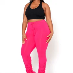 Asoph Plus Size Lounge Obsessed Ankle Stacked Fitted Pants 9 Asoph Plus Size Lounge Obsessed Ankle Stacked Fitted Pants -Radiant Drape Sales 2016899 004 3