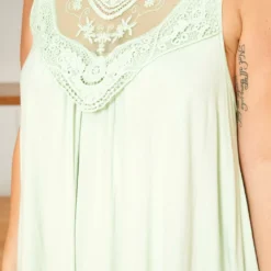 Asoph Plus Size Crochet Lace Detailed Tank Blouse -Radiant Drape Sales 2016934 151 3