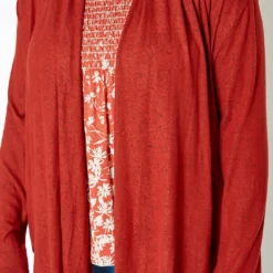 Asoph Plus Size Soft Knit Open Front Waterfall Drape Cardigan -Radiant Drape Sales 2016936 120 4