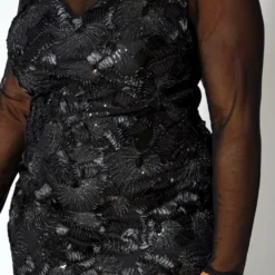 Asoph Plus Size Elegant Patterned Lace Mermaid Hem Gown 9 Asoph Plus Size Elegant Patterned Lace Mermaid Hem Gown -Radiant Drape Sales 2017007 001 4