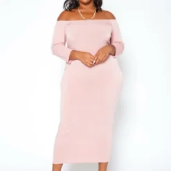 Asoph Plus Size Sincere Off Shoulder Bodycon Maxi Dress 7 Asoph Plus Size Sincere Off Shoulder Bodycon Maxi Dress -Radiant Drape Sales 2017010 102 2