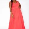 Asoph Plus Size Casual Fit & Flare Maxi Dress