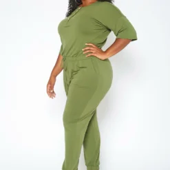 Asoph Plus Size Casual Button Hem Jumpsuit 7 Asoph Plus Size Casual Button Hem Jumpsuit -Radiant Drape Sales 2017029 125 1
