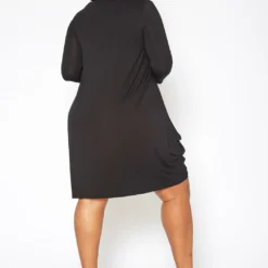 Asoph Plus Size Casual Long Sleeve Fit & Flare Mini Dress 8 Asoph Plus Size Casual Long Sleeve Fit & Flare Mini Dress -Radiant Drape Sales 2017062 001 3