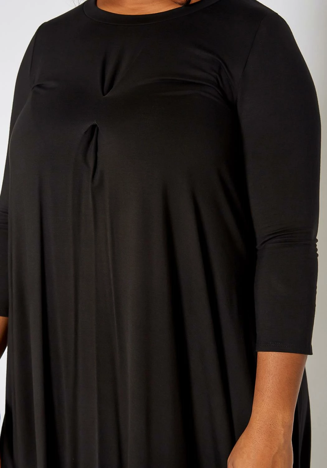 Asoph Plus Size Casual Long Sleeve Fit & Flare Mini Dress 5 Asoph Plus Size Casual Long Sleeve Fit & Flare Mini Dress - Image 5