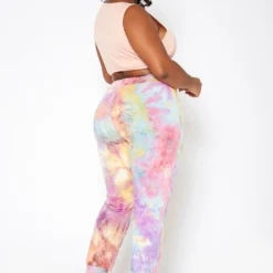 Asoph Plus Size Sweet Tie Dye Lounge Pants -Radiant Drape Sales 2017068 102 3