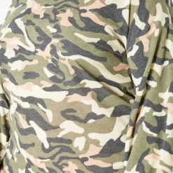 Asoph Plus Size Camo Print Crew Neck Sweater -Radiant Drape Sales 2017103 102 0