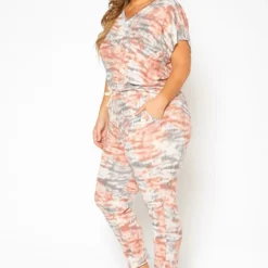 Asoph Plus Size Tie Dye Lounge Pants -Radiant Drape Sales 2017109 186 2