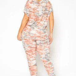 Asoph Plus Size Tie Dye Lounge Pants -Radiant Drape Sales 2017109 186 3