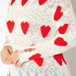 Asoph Plus Size Sweet Hearts Print Knit Sweater 9 Asoph Plus Size Sweet Hearts Print Knit Sweater -Radiant Drape Sales 2017111 952 4