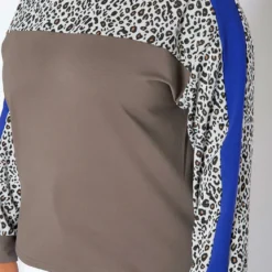 Asoph Plus Size Leopard Print Raglan Sleeve Sweatshirt 9 Asoph Plus Size Leopard Print Raglan Sleeve Sweatshirt -Radiant Drape Sales 2017152 128 4