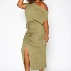 Asoph Plus Size Centered Drawstring Hem Maxi Skirt -Radiant Drape Sales 2017176 103 3